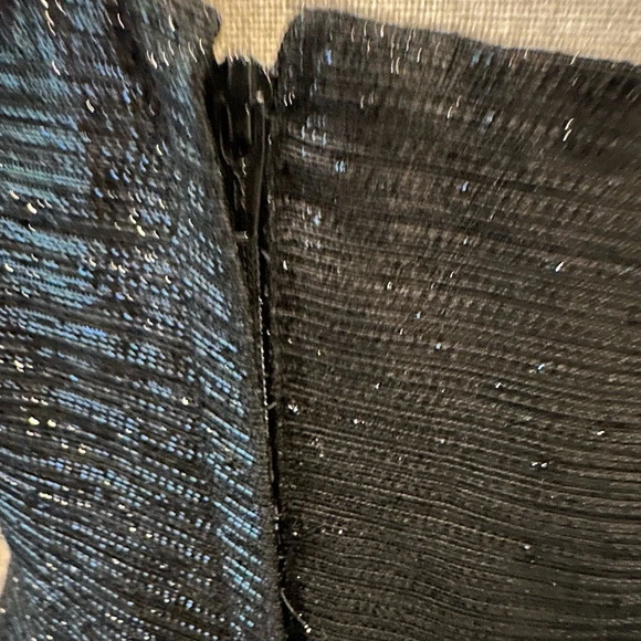 Kate Spade Black  Shimmer One Shoulder Formal Dress 8 - Picture 6 of 11